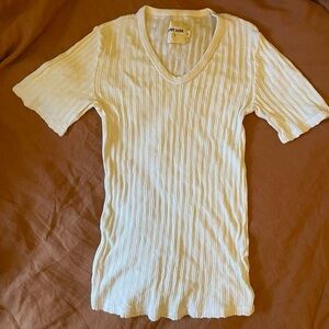 Rudy Jude Pointelle Ribbed Tee M